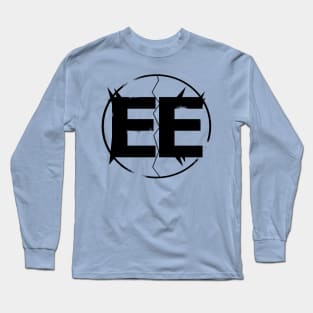 EXPLODING EARTHS E/E HERO LOGO - BLACK Long Sleeve T-Shirt